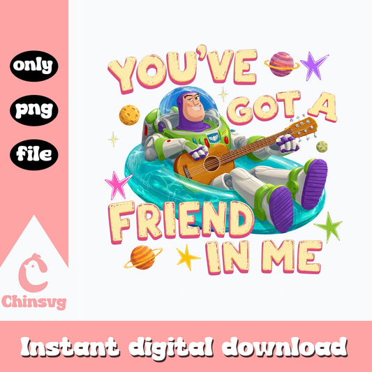 Buzz Lightyear You've Got A Friend In Me PNG, Toy Story PNG, Disney PNG