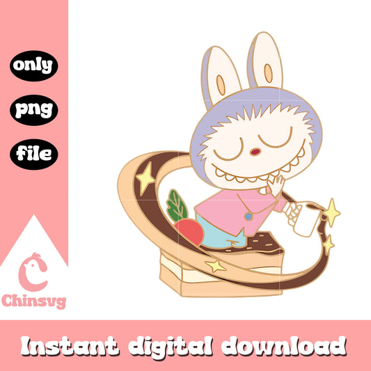 Cake dreamer labubu cute doll design png, clipart labubu png