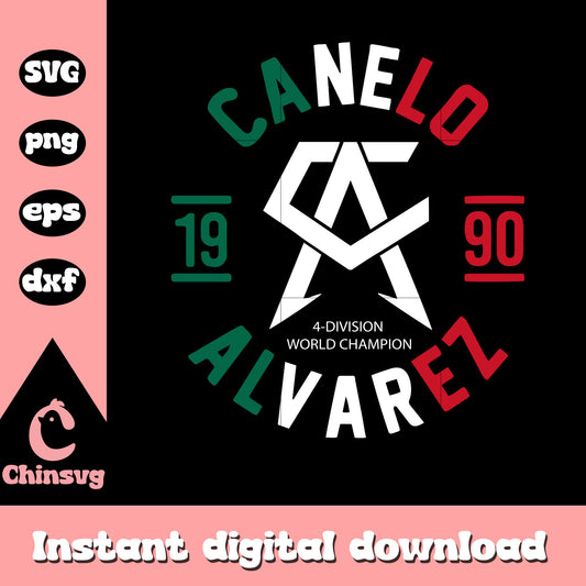 Canelo alvarez logo​ design svg, canelo logo svg, trending svg