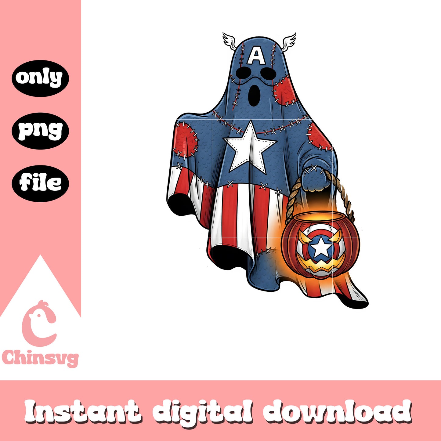 Captain america ghost hand candy halloween png, halloween captain america png