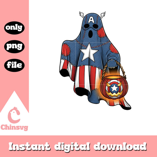 Captain america ghost hand candy halloween png, halloween captain america png
