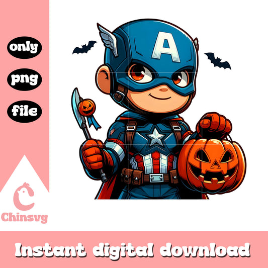 Captain america hand candy halloween png, captain america halloween art png