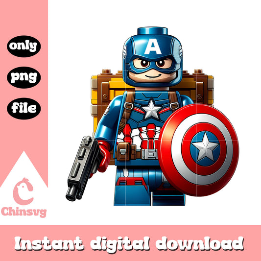 Captain america lego minifigures png, lego marvel png