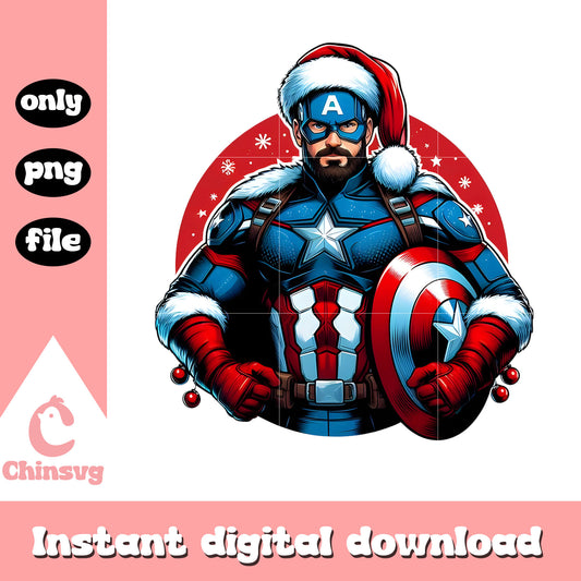 Captain america merry christmas png, merry christmas png