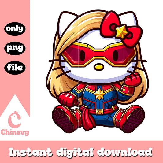 Captain marvel character hello kitty cosplay png, marvel characters png