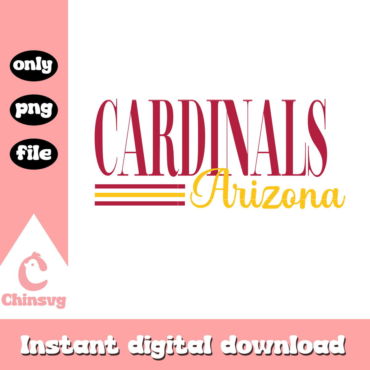 Cardinals arizona font logo design svg, arizona cardinals nfl svg