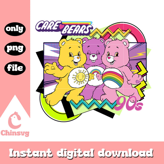 Care bears unlock the magic 90s design png, care bears cartoon png