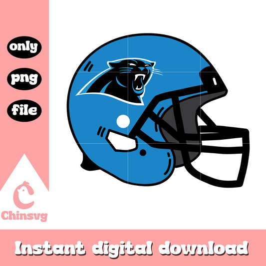 Carolina Panthers helmet design svg, rugby helmet svg