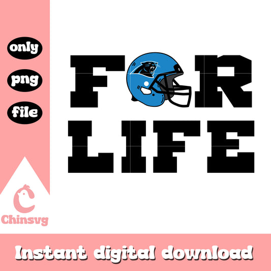 Carolina Panthers helmet for life svg, Carolina Panthers team svg