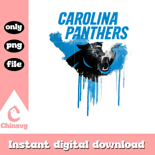 Carolina Panthers logo team design png, Carolina Panthers png