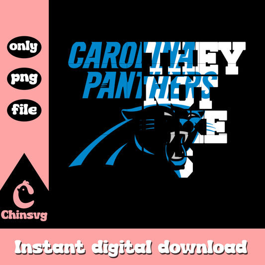 Carolina Panthers they not like us png, football team png