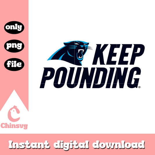 Carolina panthers nfl keep pounding svg, nfl carolina panthers svg