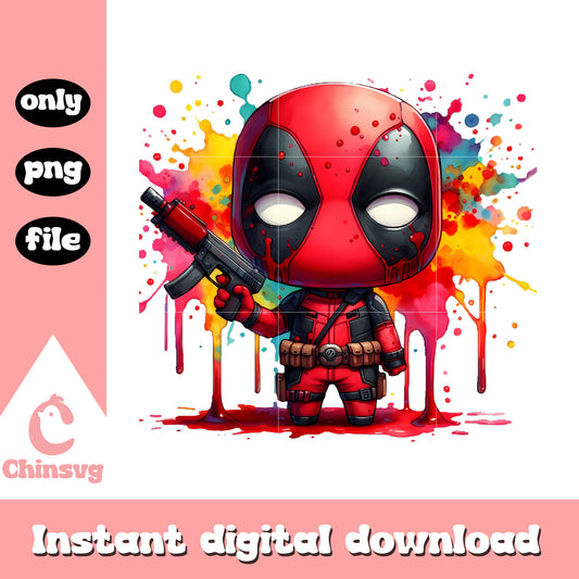 Cartoon deadpoll character design png, avenger movies in order png