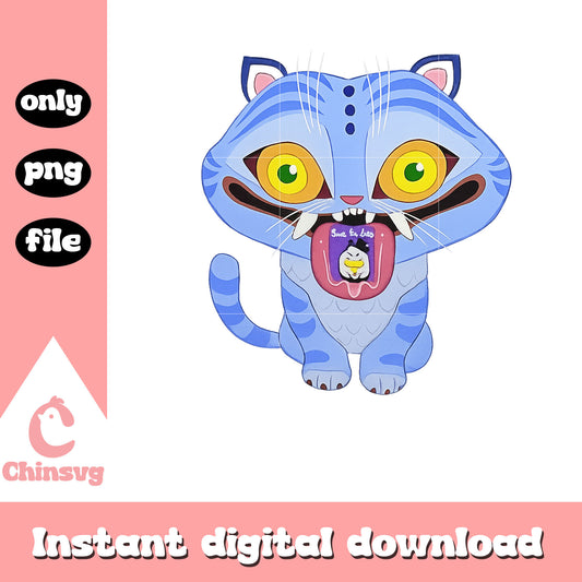Cartoon demon tiger character png, k pop lover png, anime movie png