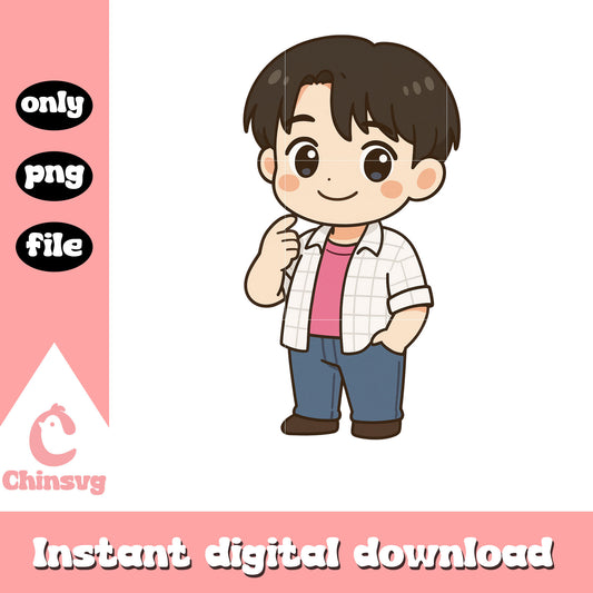Cartoon jinu character design png, saja boys band members png