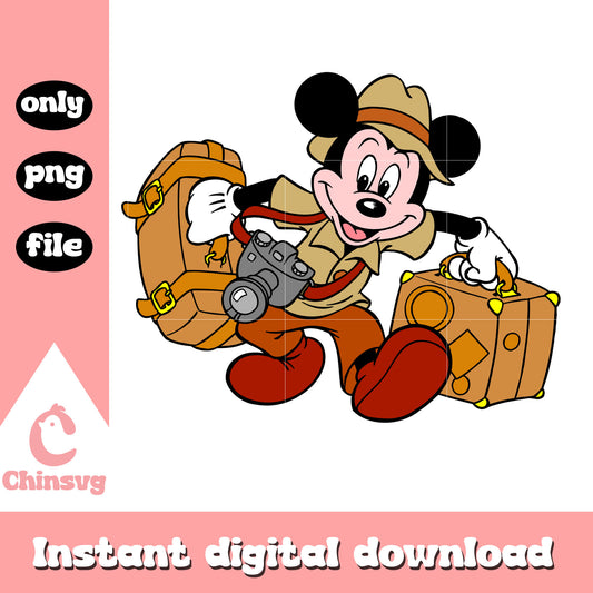 Cartoon mickey safari disney design png, mickey disney movie png