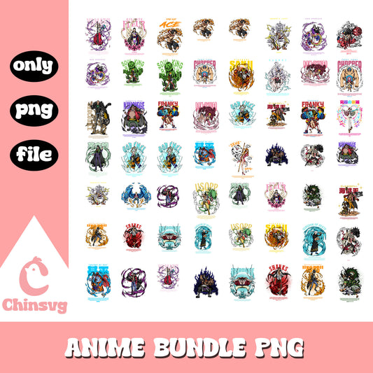 Casts on one piece movie bundle png