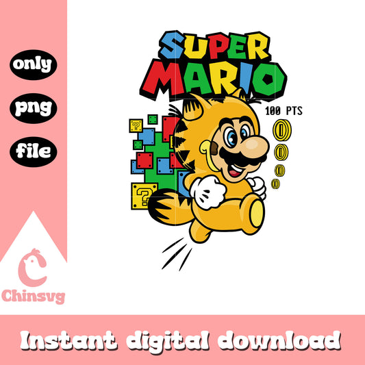 Cat x mario character png, super mario bros png, cartoon png