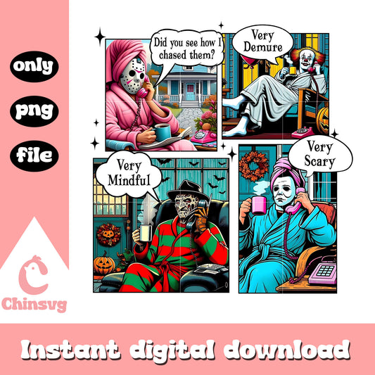 Characters horror film story design png, characters horror movies png