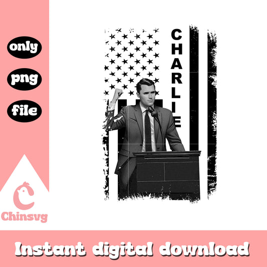 Charlie kirk american patriot png, charlie kirk rip png