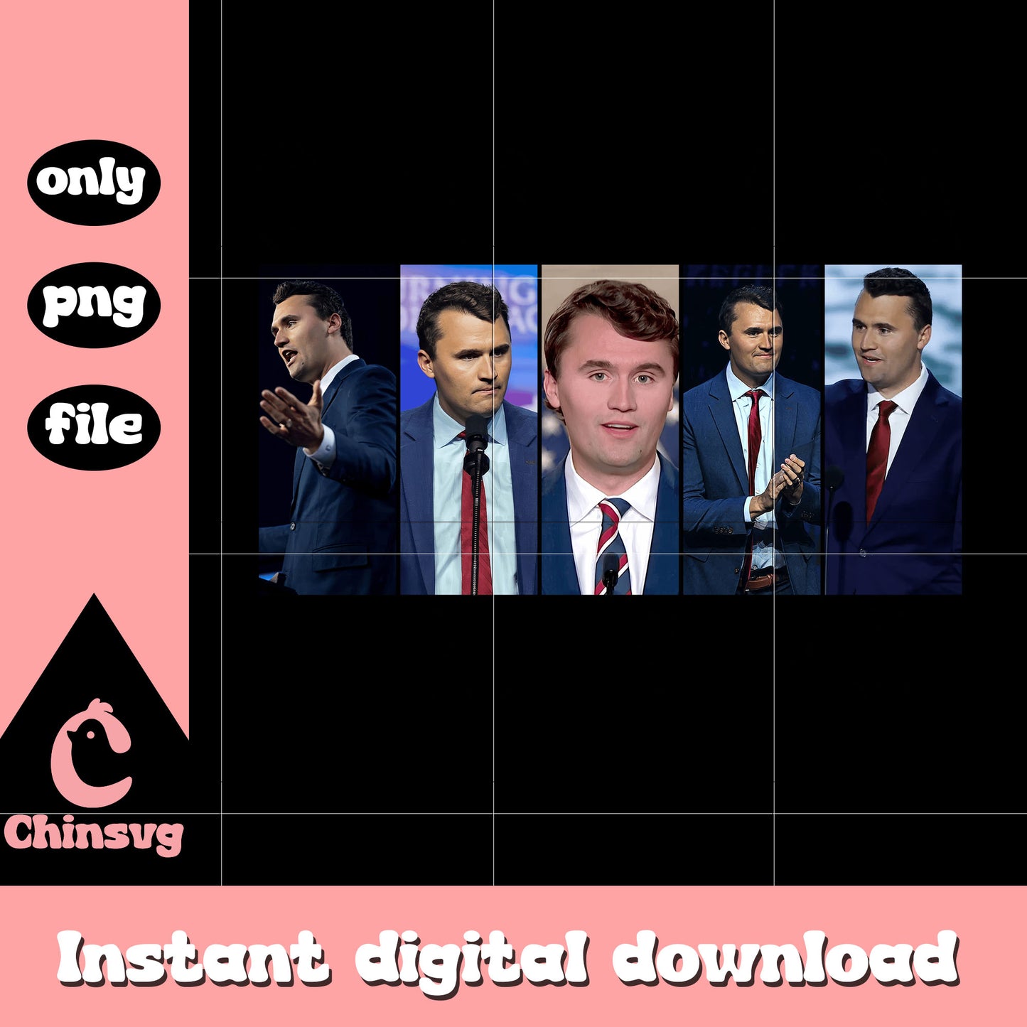 Charlie kirk frame design png, charlie kirk rip png, american freedom png