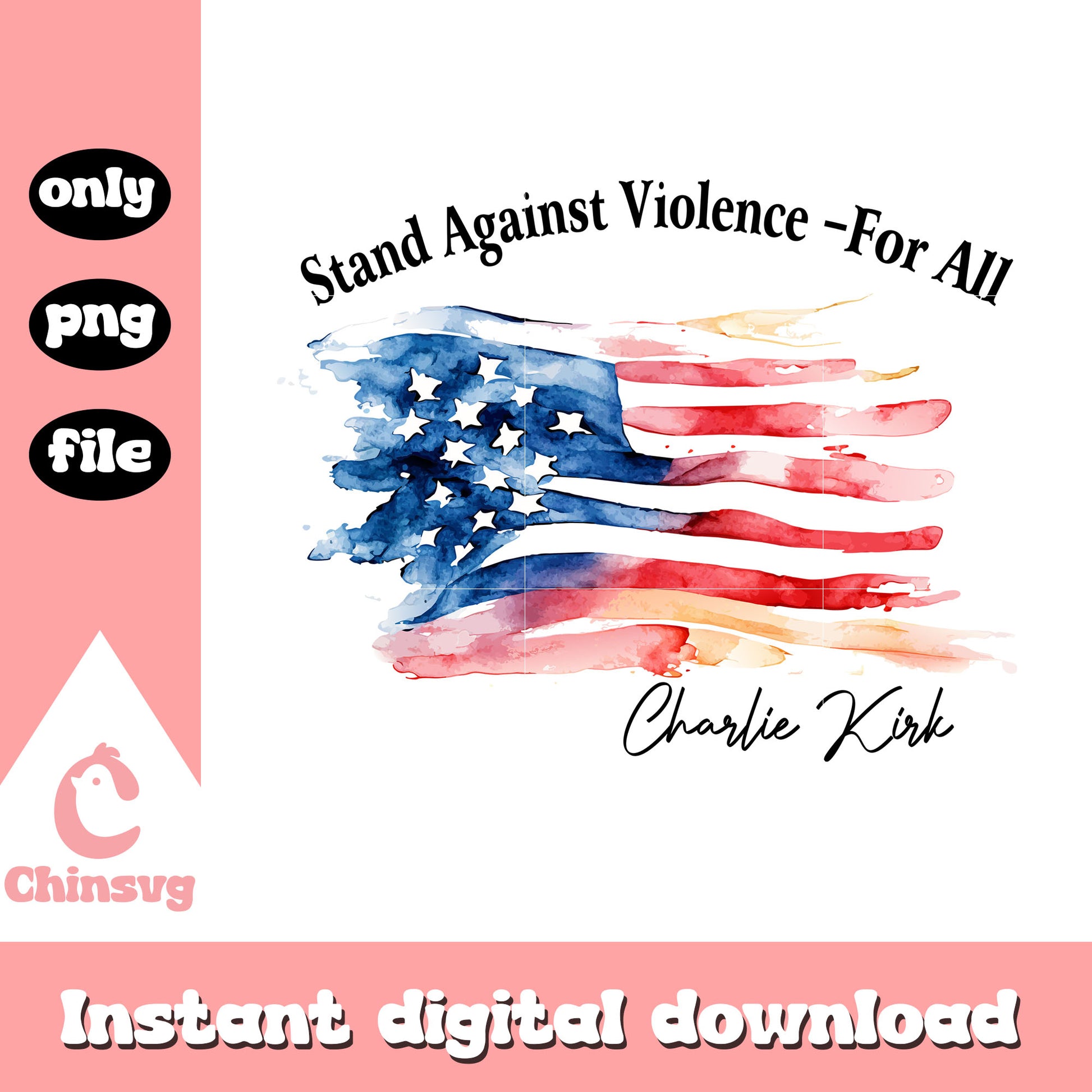 Charlie kirk stand against violence for you png, twitter charlie kirk png