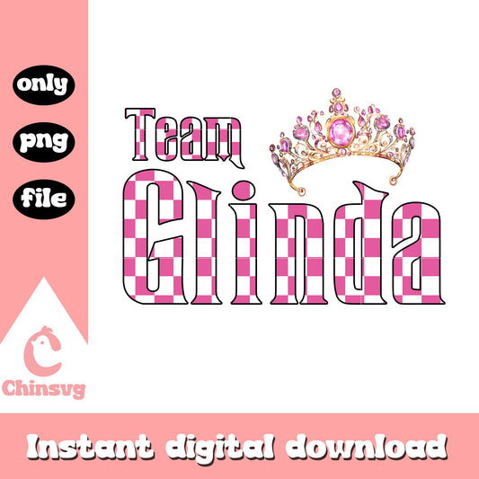 Checkered team Glinda wicked movie png, wicked movies cast png