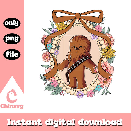 Chewbacca character mirror png, star war png, cartoon characters png
