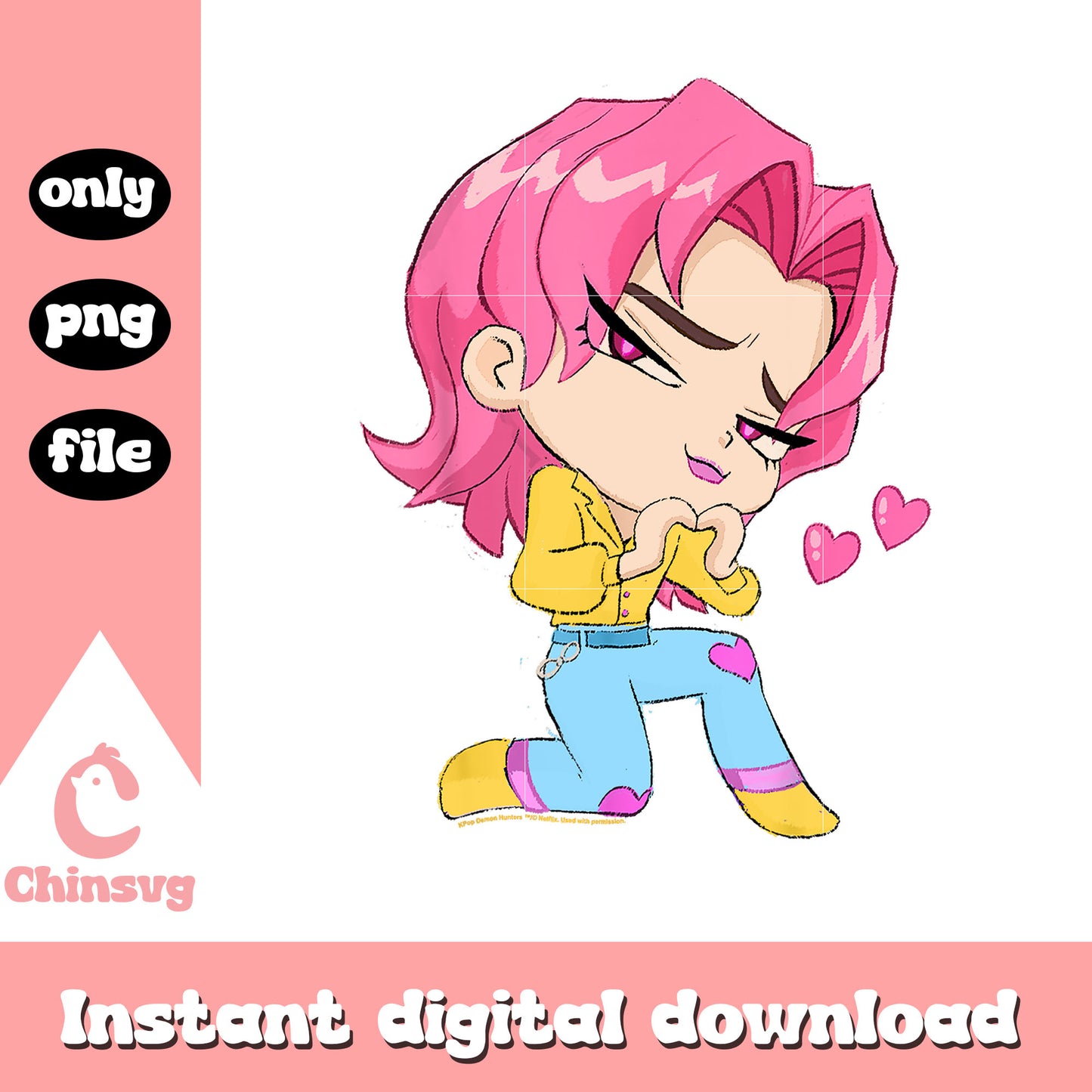 Chibi romance from the saja boys png, romance saja boys png
