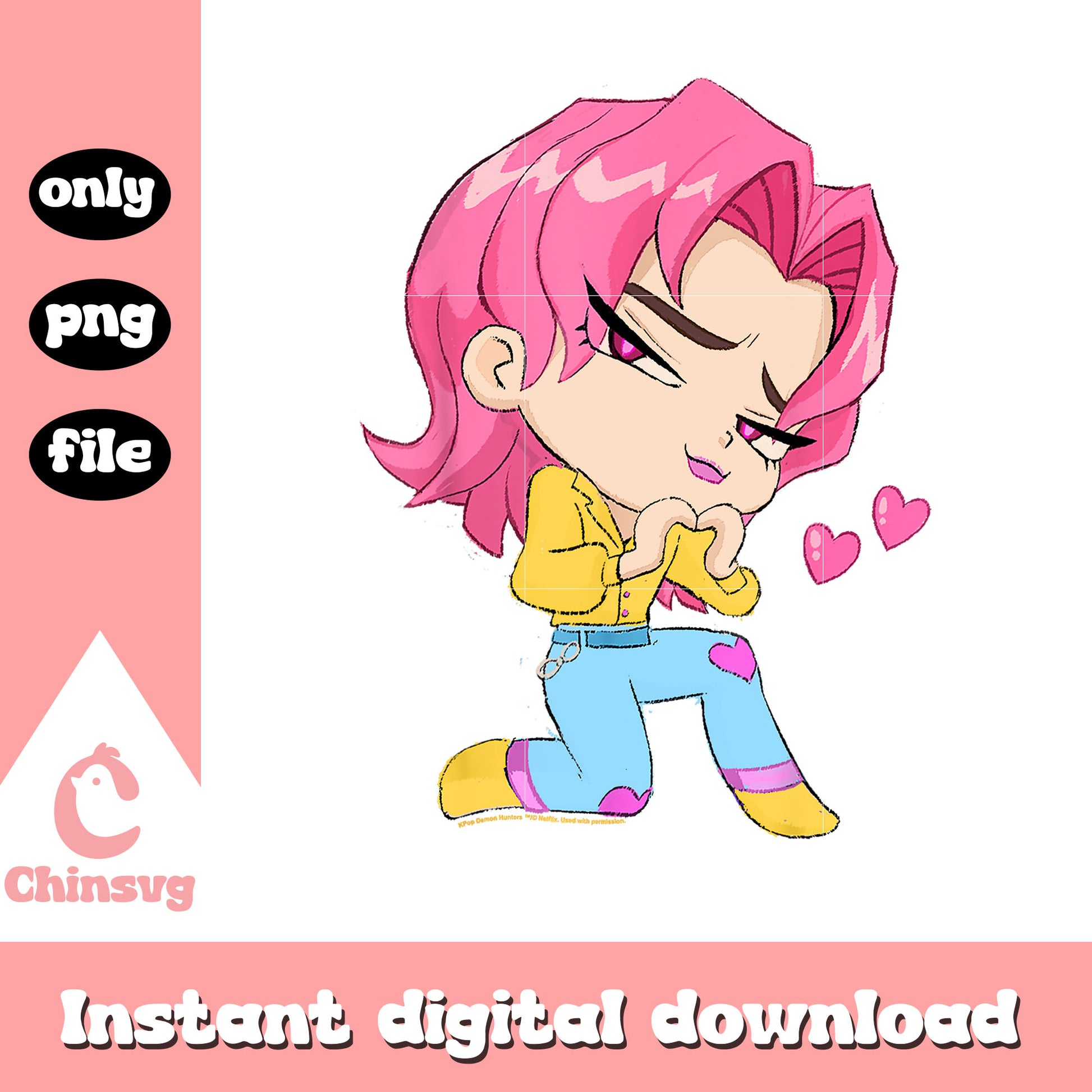 Chibi romance from the saja boys png, romance saja boys png