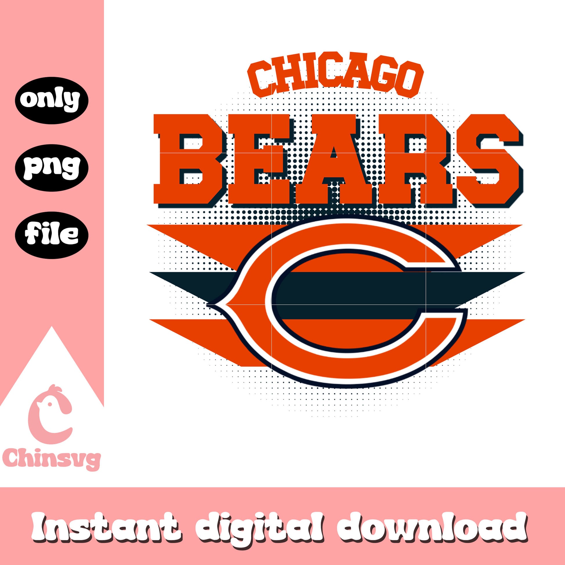 Chicago Bears logo png, Chicago Bears games png
