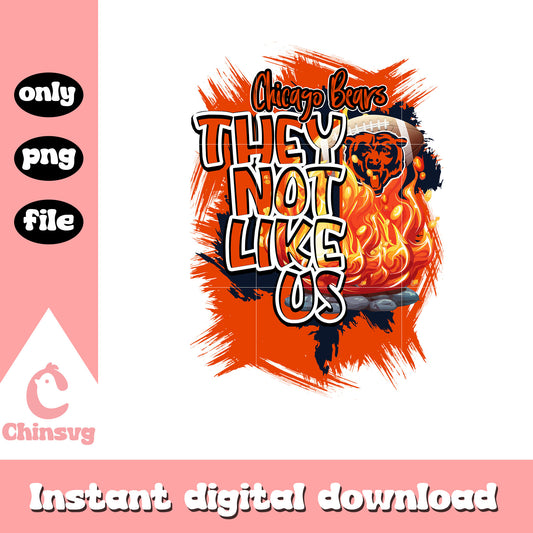 Chicago Bears they not like us png, Chicago Bears logo png