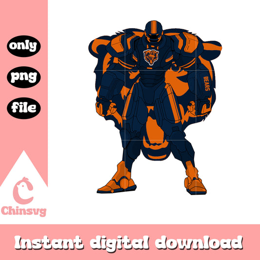Chicago bears custom robot png, all 32 nfl football teams png