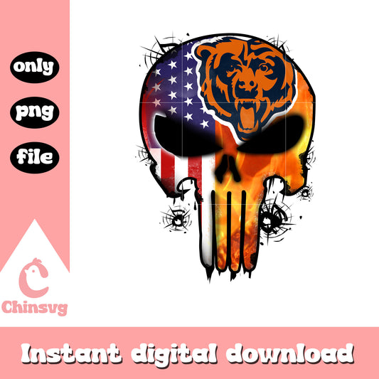 Chicago bears skull nfl png, chicago bears nfl png 