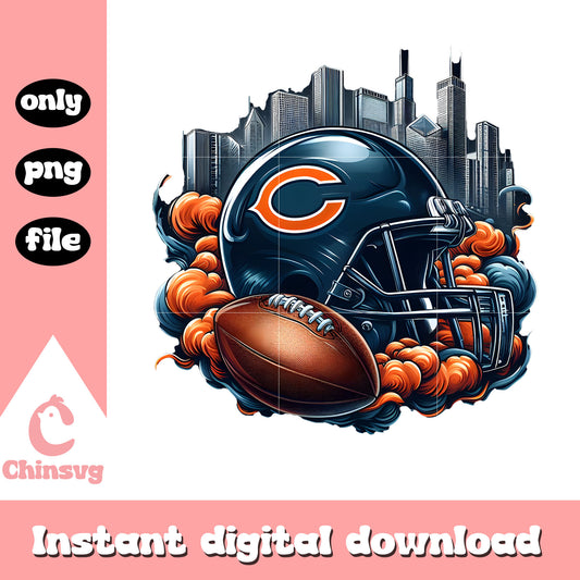 Chicago bears speed authentic png, bears football png