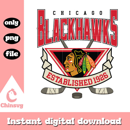 Chicago blackhawks established 1926 svg, football team svg