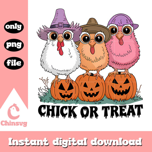Chick or treat pumpkin decor png, hot chick halloween png