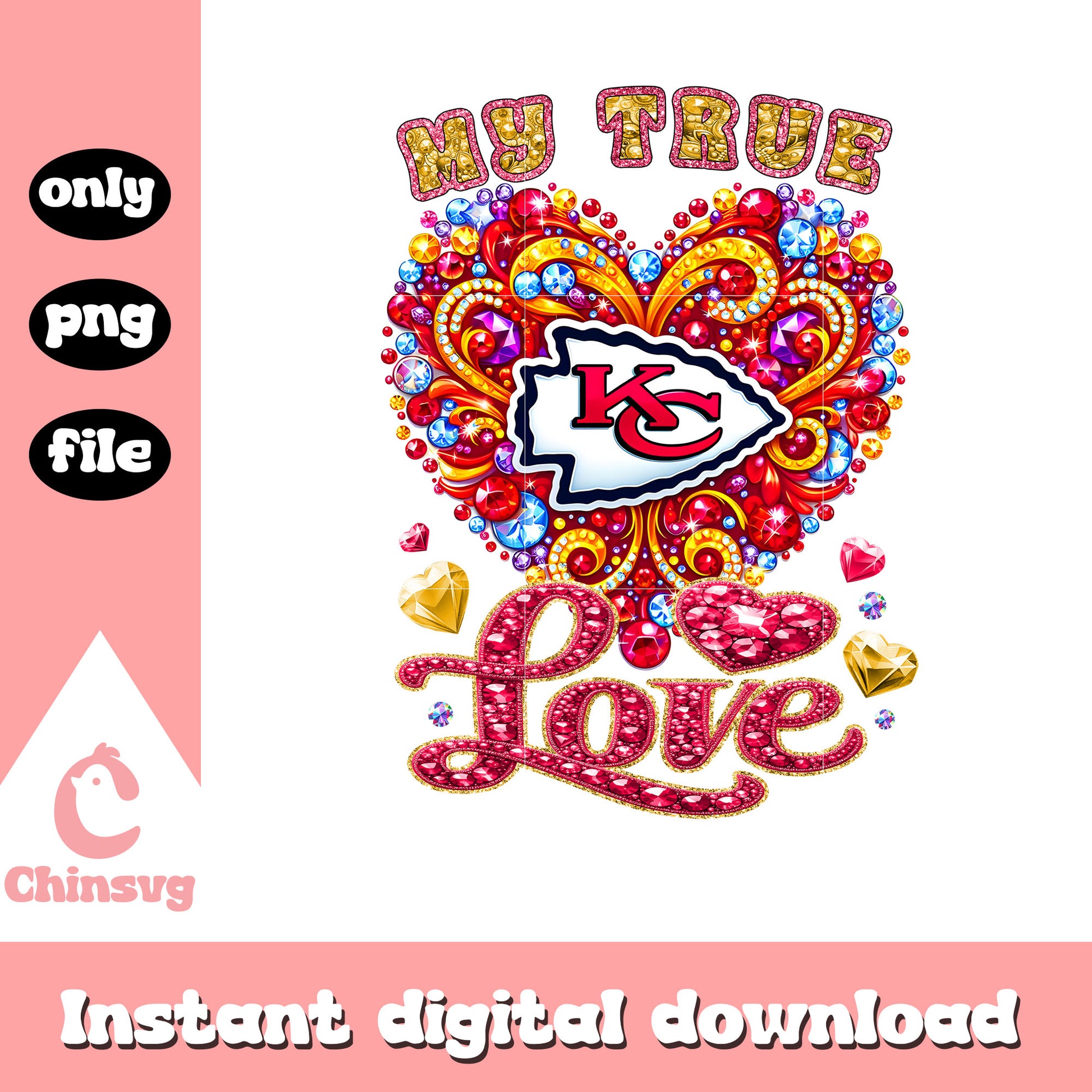 Chiefs red diamond design png, nfl kansas city chiefs png