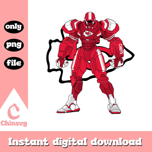 Chiefs robot custom logo png, nfl kansas city chiefs png