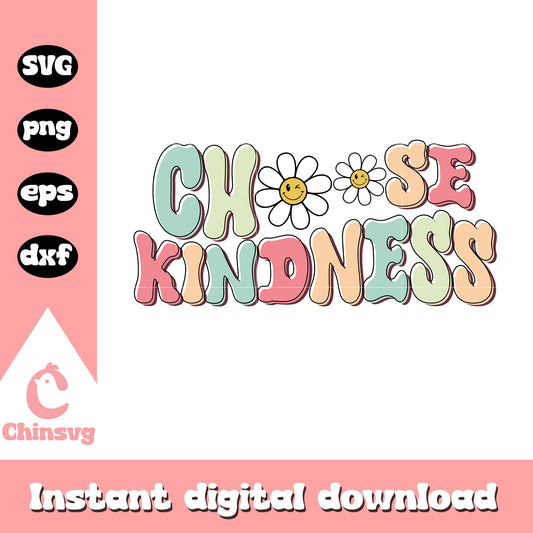Choose kindness quotes svg, Be kind floral svg, quotes svg