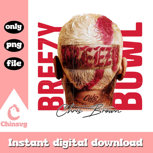 Chris brown head design png, chris brown 2025​ png, breezy bowl png