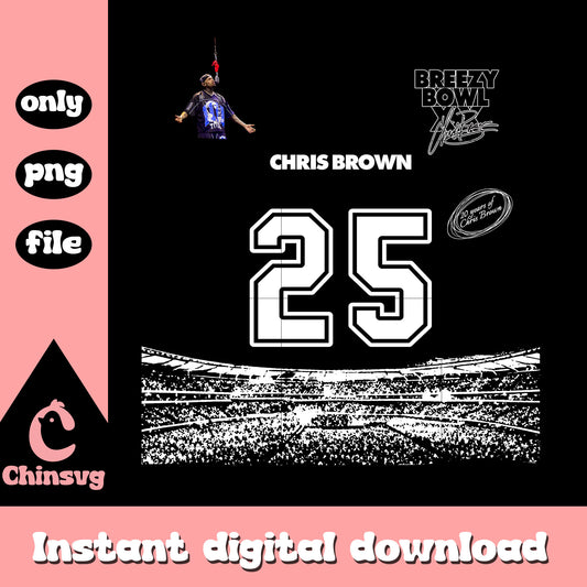 Chris brown sport 2025 design png, chris brown merch png