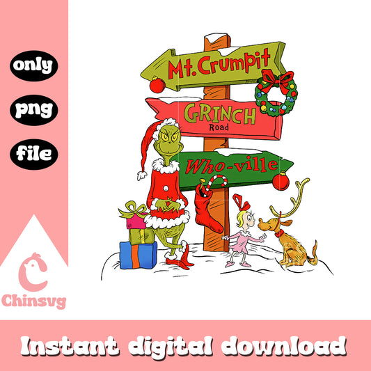 Christmas grinch road png, mt crumpit grinch​​ png, the grinch whoville​ png
