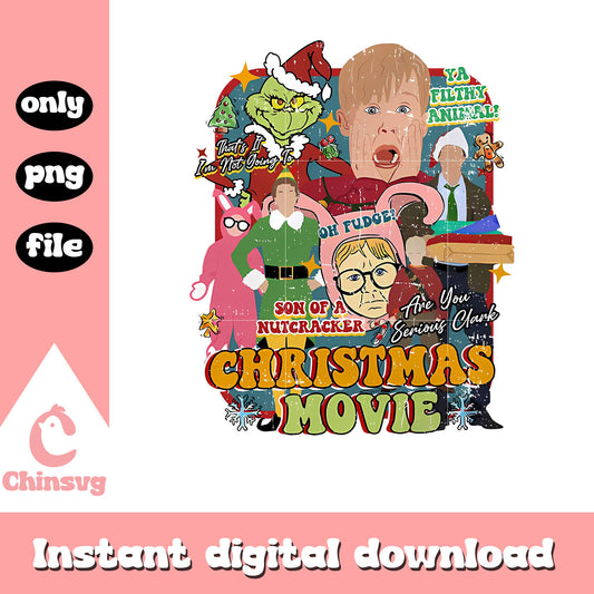 Christmas movie characters design png, ya filthy animal​ png
