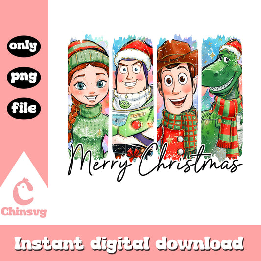 Christmas characters the movie toy story png, christmas toy story​ png