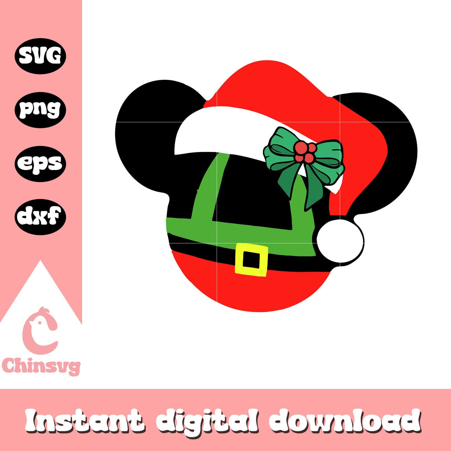 Christmas elf minnie mouse svg, minnie mouse in christmas svg