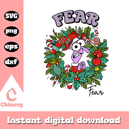 Christmas fear inside out svg, cast of inside out svg
