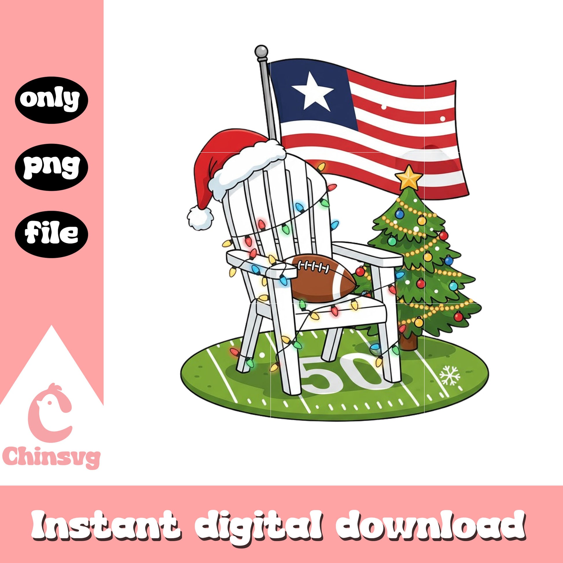Christmas football design png, benito bowl png, bad bunny png