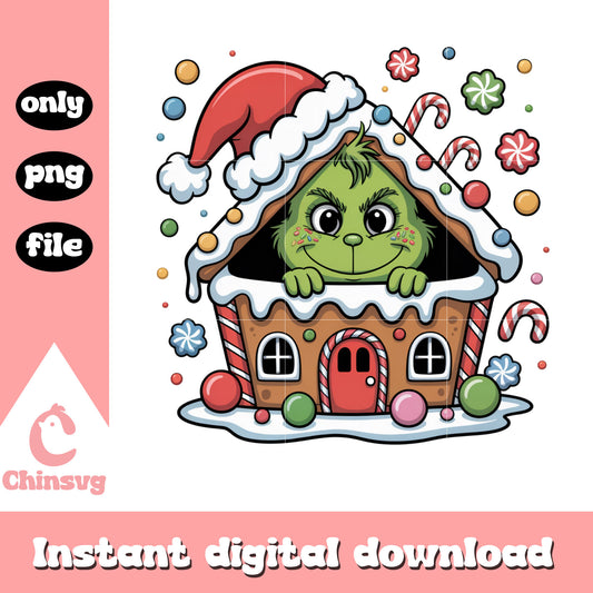 Christmas grinch home decoration png, the grinch art png