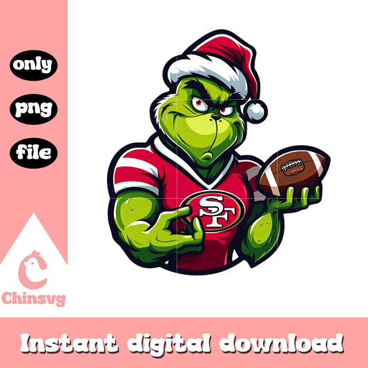 Christmas hat grinch 49ers png, nfl san francisco 49ers​ png